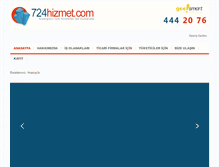 Tablet Screenshot of 724hizmet.com